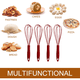 thumbnail image 5 of Juego de batidores de silicona, batidores con revestimiento antirayaduras para cocinar y hornear, juego de 4 batidores de cocina resistentes, 5 of 5