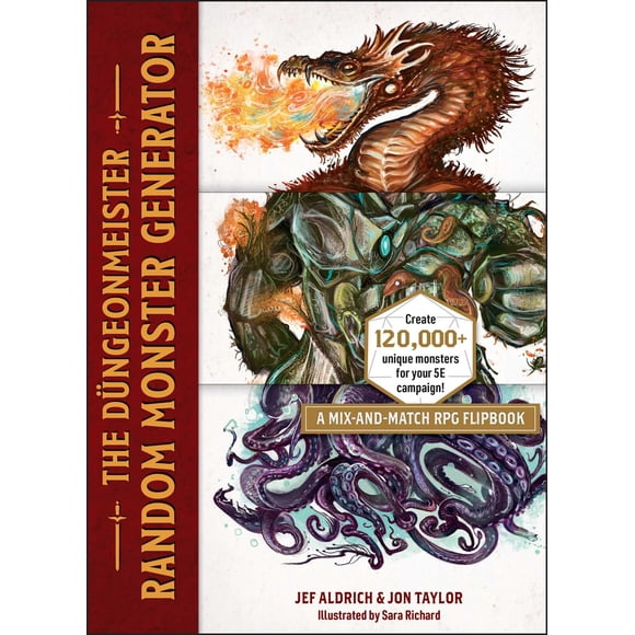 Libro RPG Flipbook Düngeonmeister Random Monster Generator