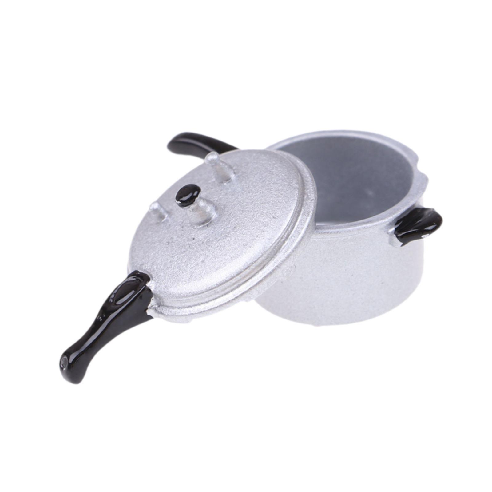 Bothyi - Mini Olla A Presión De Aleación Para Casa De Muñecas A Escala 1/12 Para Niños Y Niñas