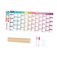 Magideal - Calendario De Pared 2026, Planificador De Pared De 12 Meses, Decorativo, Regalo De Inauguración, Calendario Mensual Vertical Para Escritorio, Día De L Estilo A