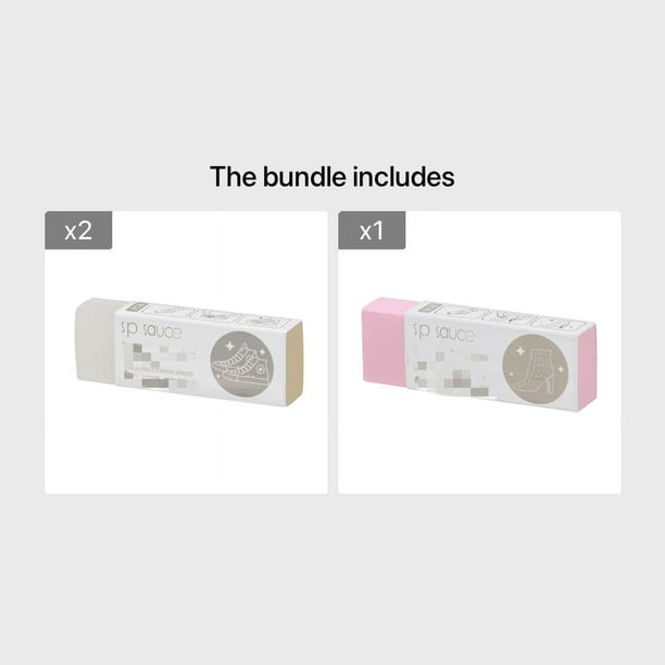1pc Household Cleaning Eraser, Suede, Sheepskin, Matte Leather And Leather Fabric Care, Leather Cleaner, White, Pink