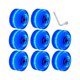 thumbnail image 4 of 8 Uds. Ruedas De Patín Cuádruple Duraderas 58mm X 32mm Ruedas De Monopatín Luminosas Luz Azul, 4 of 5