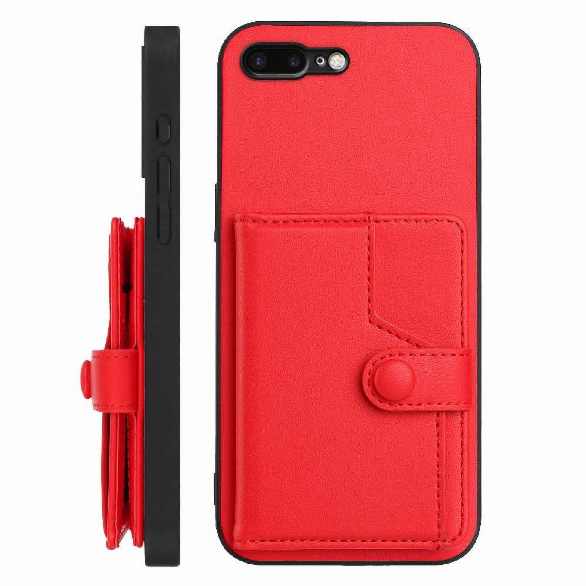 Foxdock Funda Para Iphone 8 Plus Con Bloqueo Rfid - Diseño Elegante Con Cierre De Botón