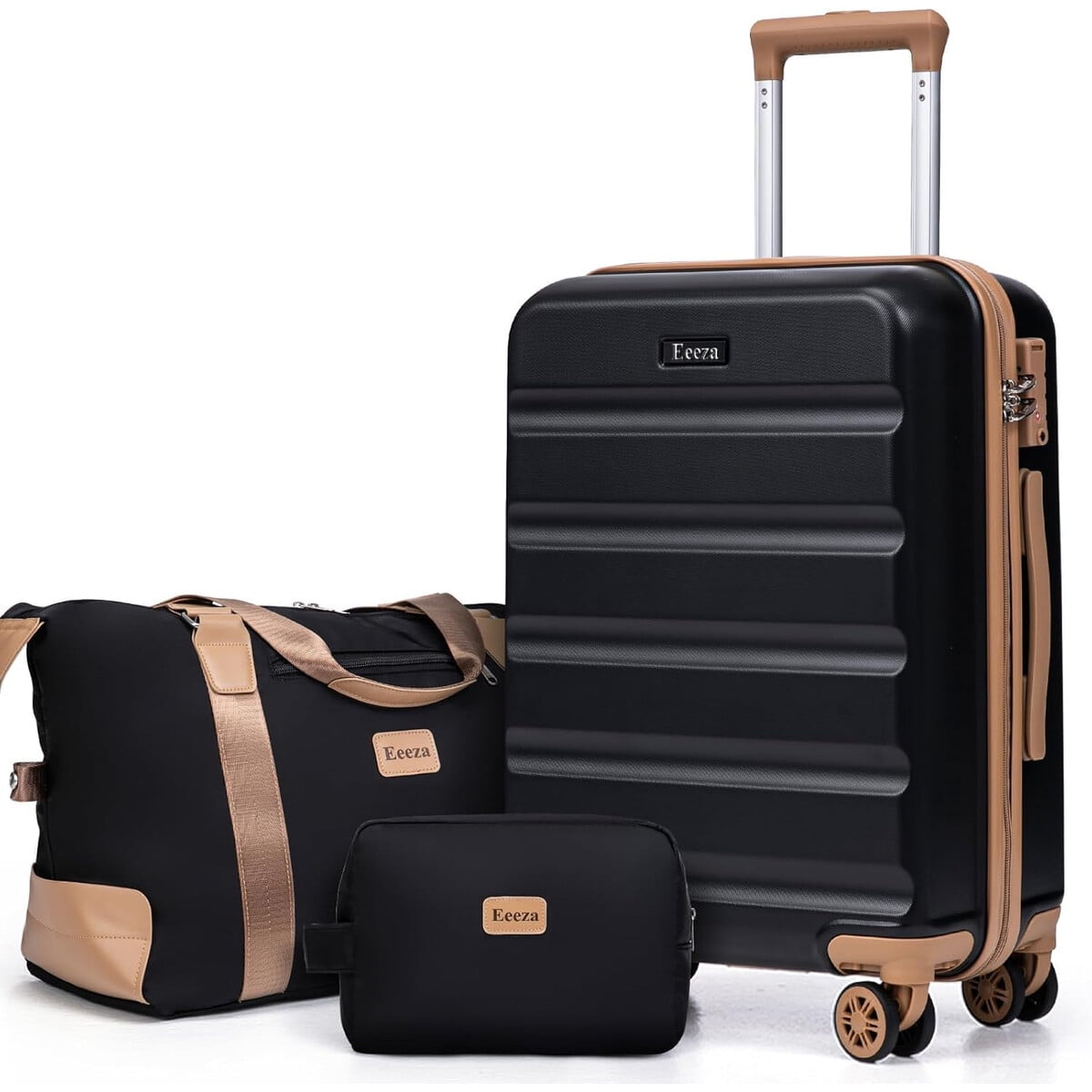 Set Maletas Eeeza 3 Piezas Abs Ruedas 360a Tsa