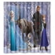 thumbnail image 1 of Cortina de ducha Frozen Fever con ganchos (167 x 183 cm), 1 of 3