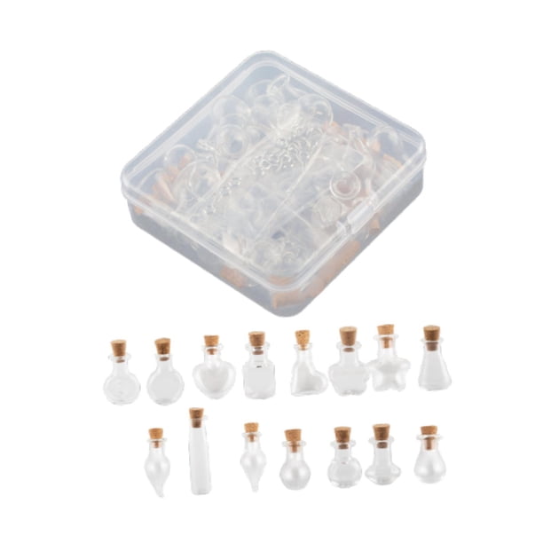 30 Uds Mini Frascos De Botellas De Vidrio Contenedores De Almacenamiento Para Decoración De Recuerdos De Fiesta