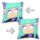 thumbnail image 2 of Princesa del Espacio Lésbica Fundas de almohada de terciopelo con tema, regalos de funda de almohada, decoración para el hogar, cojín de lanzar, regalo de cumpleaños para fans y parejas.56*56cm., 2 of 6
