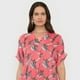 thumbnail image 3 of Blusa Mujer Manga Corta Coral Cuello V Corona, 3 of 5