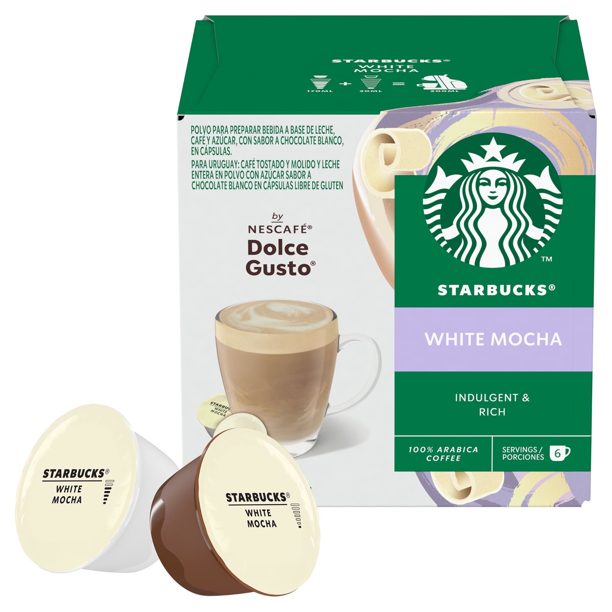 Cápsulas De Café Dolce Gusto Sabor White Mocha 16 Un Starbucks Dolce Gusto