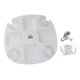 thumbnail image 5 of Bandeja De Mesa Para Sombrilla De Playa, Color Blanco, Con Gancho Para Pesca, Viajes De Acampada En El Patio Trasero, 5 of 5