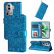thumbnail image 2 of Funda tipo cartera FOXDOCK para OPPO Reno 11 Pro 5G , diseño girasol en relieve, cuero PU, cierre magnético, soporte y tarjetero, 2 of 5