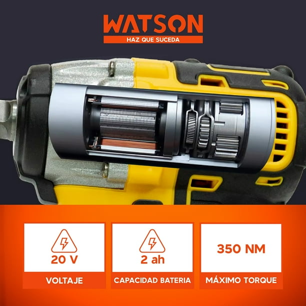 Taladro Inalámbrico Percutor 36V Llave Impacto Watson Lider