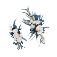 Magideal - Decoración De Arco De Flores Artificiales De Granja, Arreglo Floral Hecho A Mano Swags Florales Para Fiesta, Vacaciones, Bricolaje, Boda, Telón De