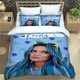 thumbnail image 1 of Karol G star printed Bedding Sets exquisite supplies set duvet cover bed comforter set bedding set luxury birthday giftBed Sheets, 1 of 5