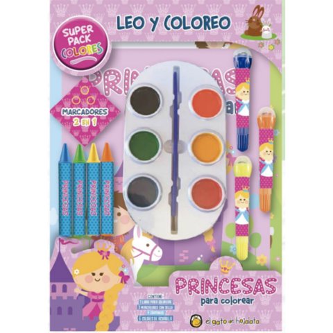 El Gato De Hojalata - Libro Princesas Para Colorear