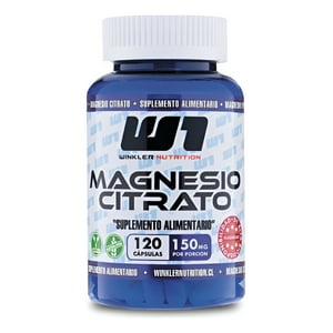 Winkler Nutrition - Magnesio Citrato Recuperación Muscular 120 Cápsulas