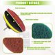 thumbnail image 3 of 4 Inch Scrub Drill Brush Power Scouring Pads Household Clean, 3 of 3
