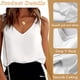 thumbnail image 4 of Camisola de seda con tirantes para mujer, sexy, de satén, antideslizante, suave, para mujer, 4 of 5