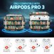 thumbnail image 2 of Funda para AirPod Pro 3 KLJFHWJI a prueba de golpes con llavero, 2 of 6