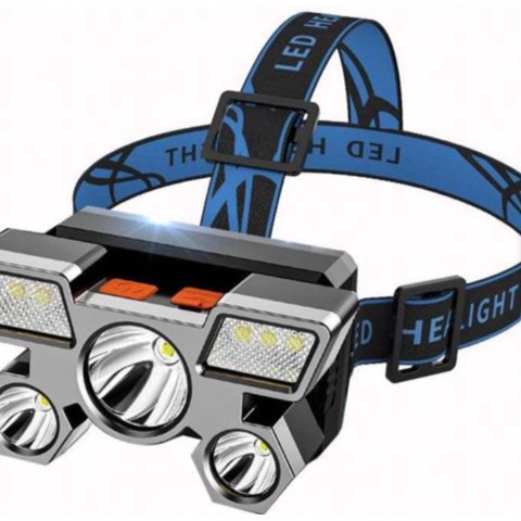 Tomasstore - Linterna Frontal Led Zoom 5 Luces Recargable