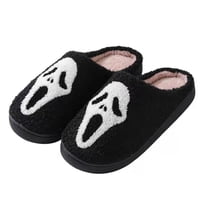 Zapatillas Tbavnosy Spooky Ghost De Peluche Para Halloween, Unisex