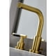 thumbnail image 4 of Grifo Kingston Brass Kaiser FSC8953CKL de instalación amplia en latón cepillado, 4 of 5