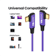 thumbnail image 3 of Cable carga ultra rápida reforzado USB c - c 240w Morado, 3 of 3