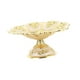 thumbnail image 1 of Cuenco de pedestal decorativo con relieve dorado, frutero, plato para servir aperitivos, bandeja de frutas para mesa de café, cafetería, bar, karaoke,, 1 of 5