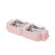 thumbnail image 1 of Plato De Forma De Caramelo Con Pocillo De Acero Inoxidable Rosado, 1 of 2