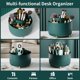 thumbnail image 3 of Soporte organizador para brochas de maquillaje Fanado Rotate 360°, color verde, 3 of 8