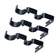 thumbnail image 1 of Juego De 3 Soportes De Pared Para Barra De Cortina De Metal Ajustable, Color Negro, 1 of 3