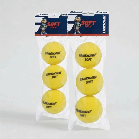 Top Sale 2 Estuches Pelotas Tenis Babolat Soft Foam - 3 Unidades Por Estuche