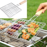 Genérico - Parrilla Rejilla Doble Barbacoa Asado Carnes Pescado 28X22Cm