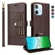 thumbnail image 1 of FOXDOCK Funda tipo Cartera para OPPO A5 Pro 4G/5G – Cubierta de Cuero PU con Múltiples Ranuras, Bolsillo para Efectivo y Correa de Muñeca, 1 of 6