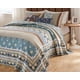 thumbnail image 2 of Juego de ropa de cama Greenland Home Thalia acolchado Jumbo Queen Blue, 2 of 7