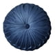 thumbnail image 1 of Almohada Redonda de Calabaza Pintuck para Silla o Sofá, Azul Oscuro, de Felpa, 1 of 3