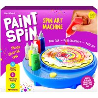 Kit Máquina Paint Spin Art Dan&Darci Con Pinturas Y Mesas De Trabajo