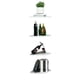 thumbnail image 2 of Repisa Esquinero Estante Flotante 4 Niveles Blanco, 2 of 7