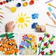 thumbnail image 5 of Juego de 30 pinceles redondos de esponja para pintar, esponjas para pintura acrílica, herramientas de pintura para manualidades infantiles (4 tamaños), 5 of 7