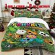 thumbnail image 1 of 3pcs Gumball Themed Printed Bedding Set Soft Duvet Cover with 2 Pillowcases All Season Comfort, 1 of 5