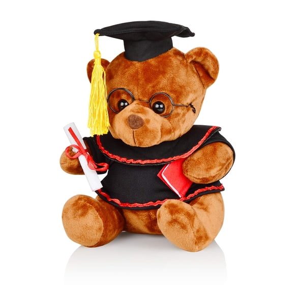 Oso de peluche de graduación Yixiang de 8.5 pulgadas con gafas y diploma
