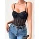 thumbnail image 2 of Body Mujer Tirantes Tipo Corsét Sujetador Sexy Brillos Moda 9008, 2 of 4