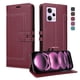 thumbnail image 1 of Premium Wallet Case for Xiaomi Redmi Note 12 Pro 5G with Card Slots & Kickstand, Flip Cover Red, 1 of 6