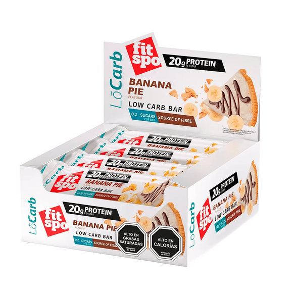 Barra 20g Proteína FitSpo Choco Banana Pie 12u