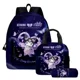 thumbnail image 1 of 3PC-SET Printing Peripheral Sanrio Kuromi Backpack Student School Bag Pencil Case Bag Mochila Boys Girls Anime kawaii Cartoon, 1 of 3