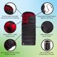 thumbnail image 3 of Saco de dormir Wakeman XL 3-Season 32F Comfort para adulto negro, 3 of 9