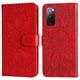 thumbnail image 1 of Funda tipo cartera FOXDOCK para Samsung Galaxy S20 FE , diseño girasol en relieve, cuero PU, cierre magnético, soporte y tarjetero, 1 of 5