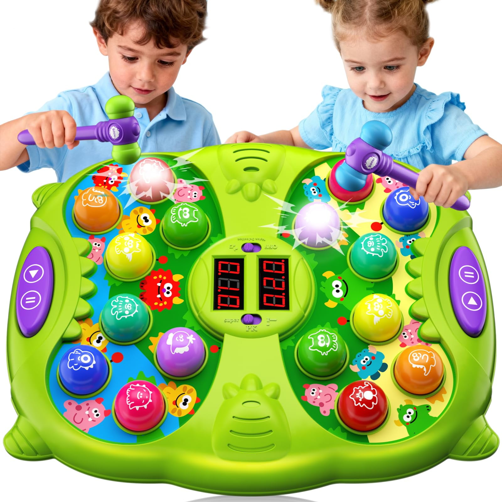 Juego Whack-a-mole Noltola Whack Mole Con 2 Martillos De 3 A 12 Años