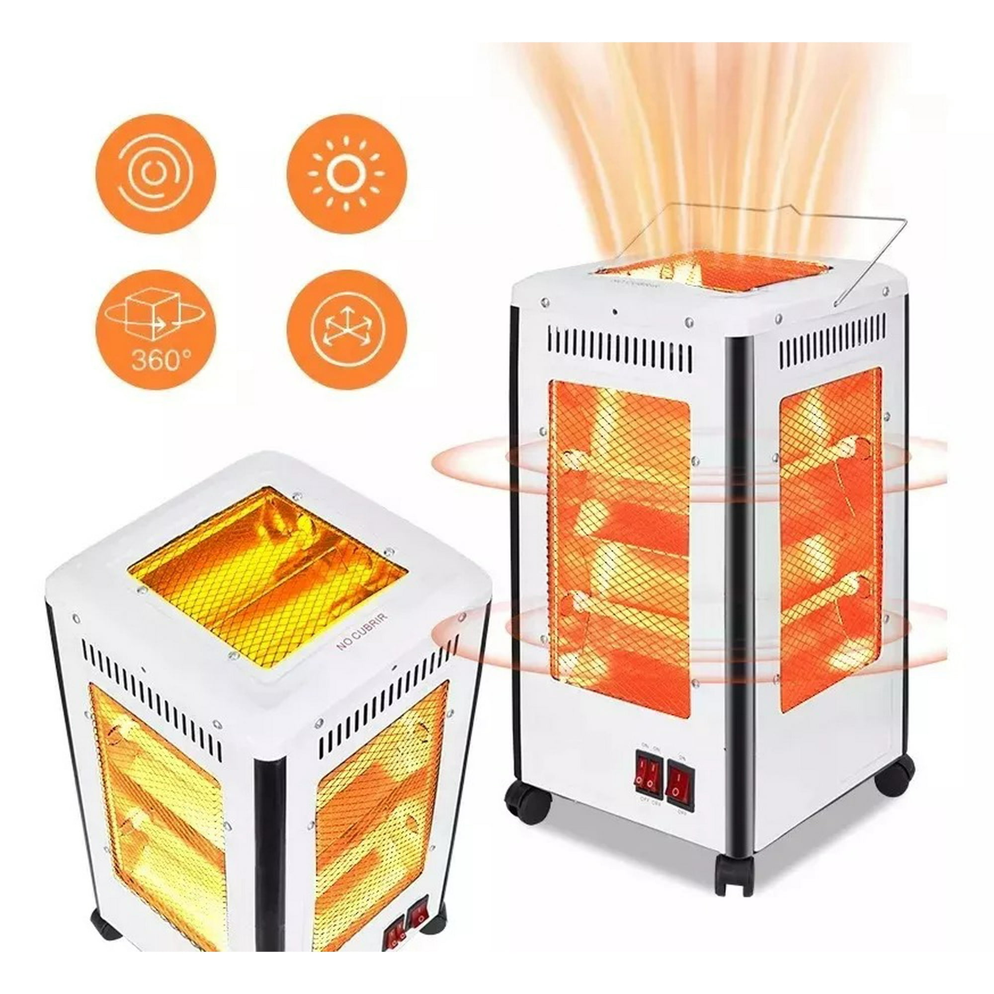 Multicompra - Estufa Cuarzo Calefactor 5 Lados Vertical 2000w