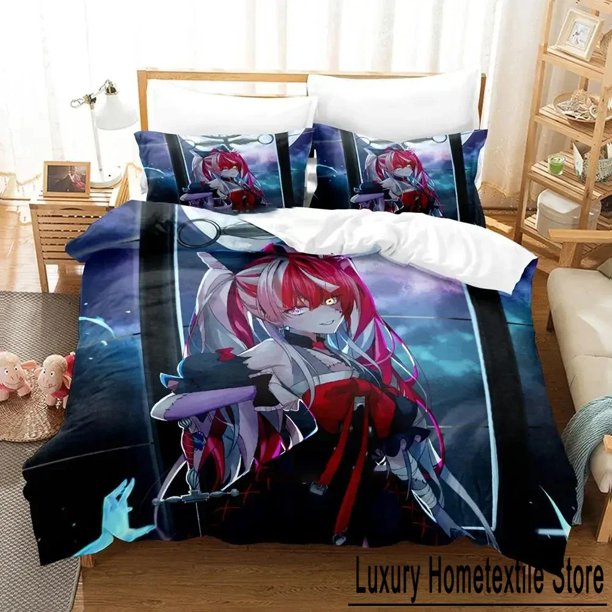 Kureiji Ollie The Iconic Zombie Idol Bedding Set Duvetcover Bed Set Quilt Cover Pillowcase Comforter Size Boys Adult Bed Sheets
